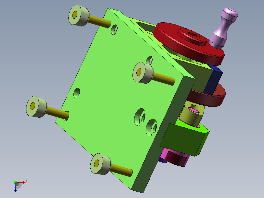 （凹凸模）加工工艺及夹具设计俯视图