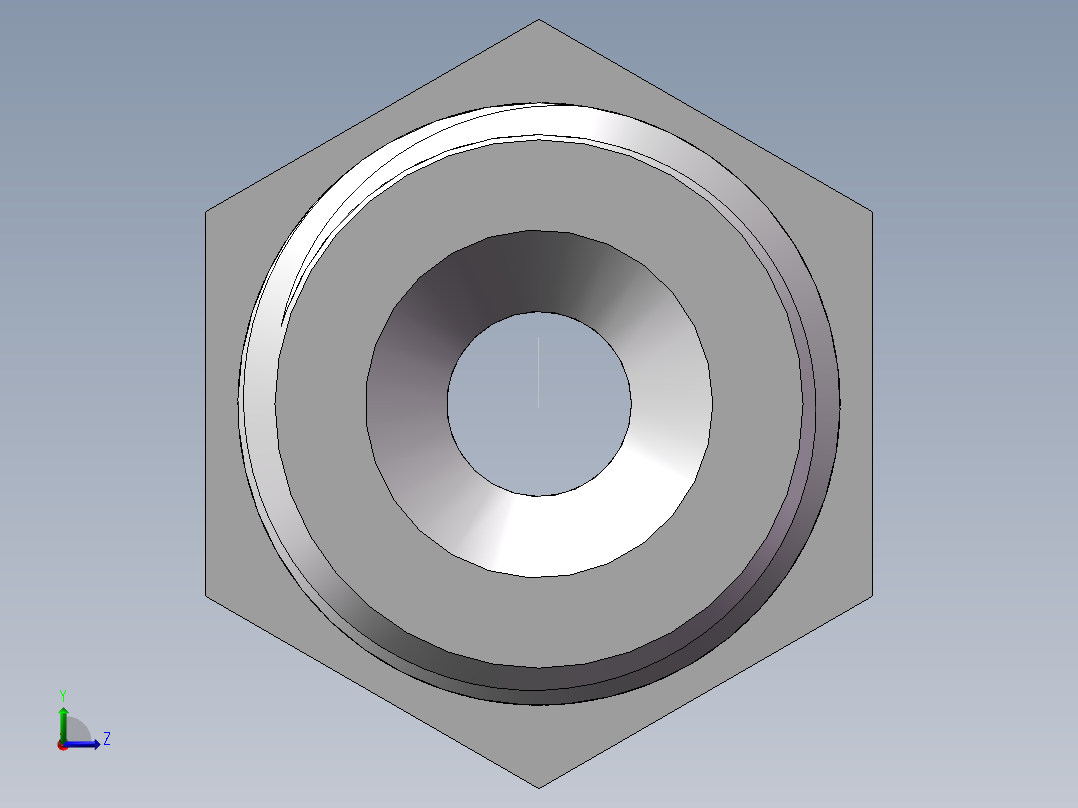 水管接头-有边 [DN10X8]左视图