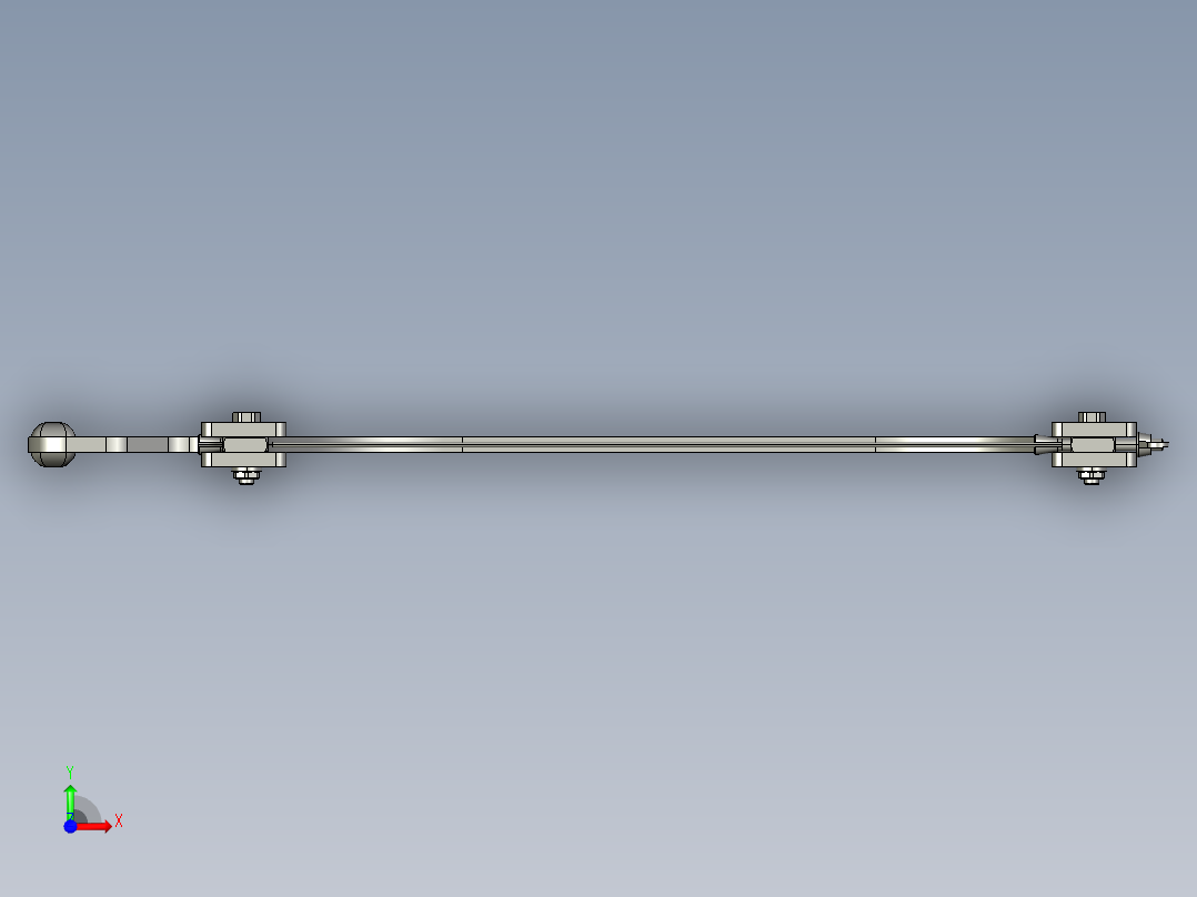 弓锯手锯模型3D图纸 IGS STP格式前视图