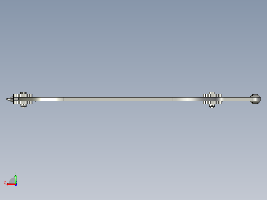 弓锯手锯模型3D图纸 IGS STP格式后视图