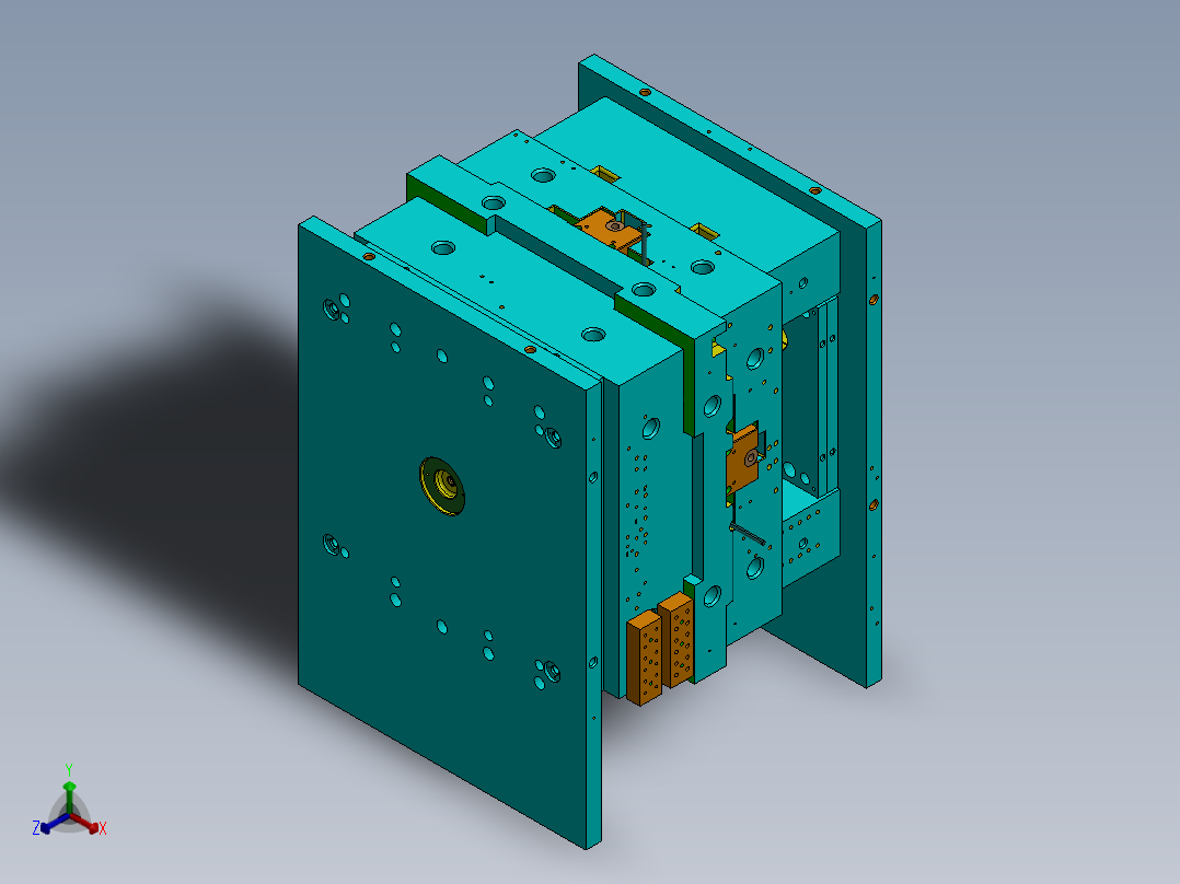 家用注塑模具正等轴测图