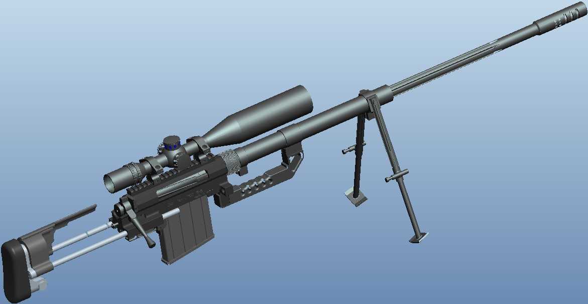 922机械狙击枪PROE设计