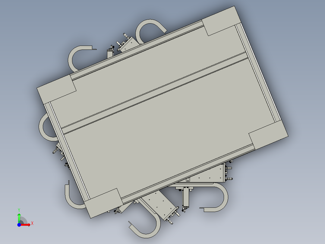 旋转履带输送装备前视图