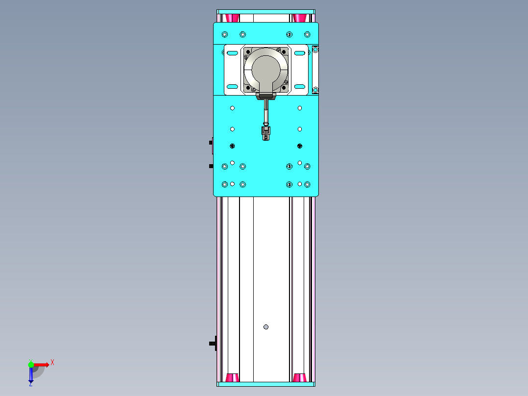 东锦齿条传动DH175G-L167-S300-BU-减速机+750W.STEP俯视图