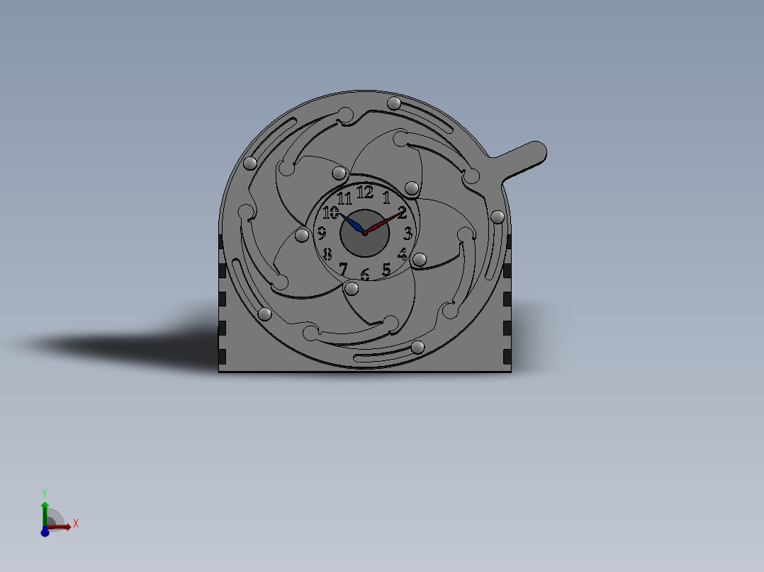 激光切割Iris Clock 虹膜时钟-CAD格式-SolidWorks-step格式