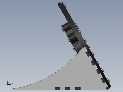 激光切割Iris Clock 虹膜时钟-CAD格式-SolidWorks-step格式左视缩略图