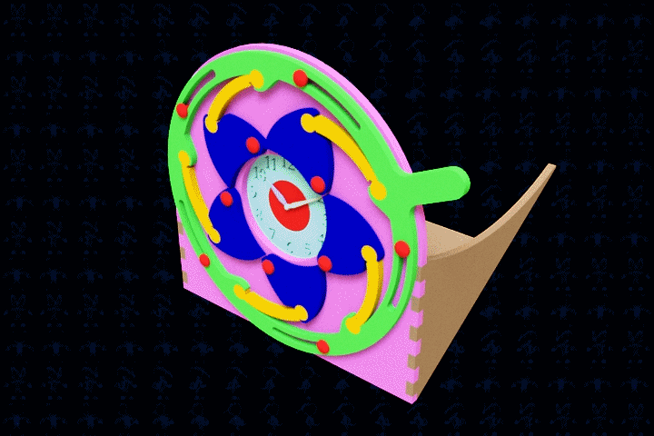 激光切割Iris Clock 虹膜时钟-CAD格式-SolidWorks-step格式