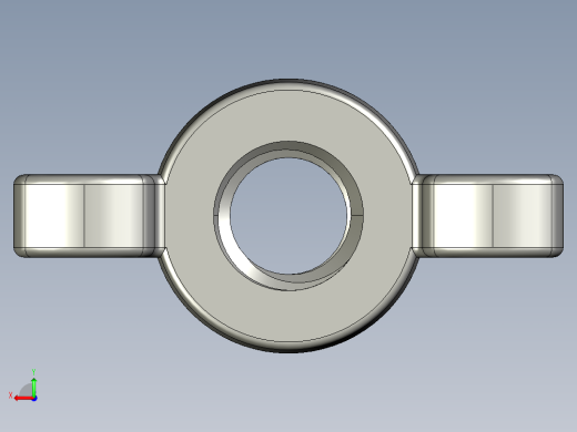 WING NUT 3-8in-16 Thread size 11-16in Base Diameter.STEP后视缩略图