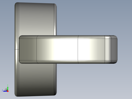 WING NUT 3-8in-16 Thread size 11-16in Base Diameter.STEP右视缩略图