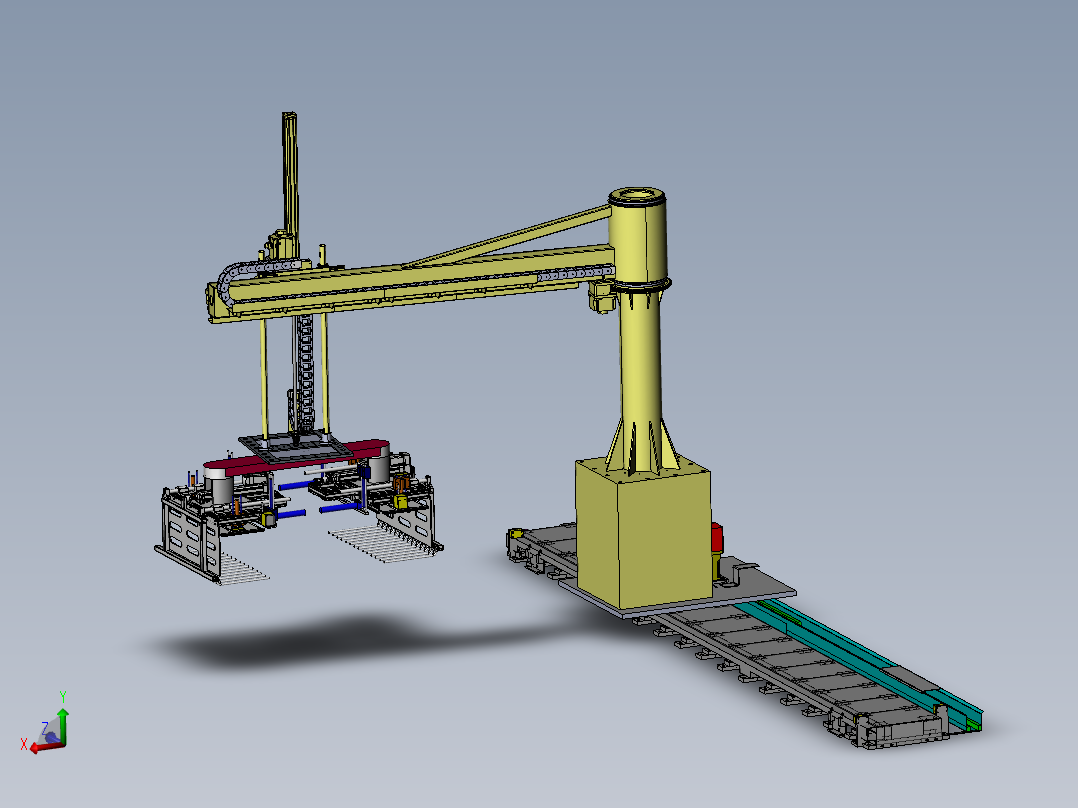 大型木箱的助力搬运机械手