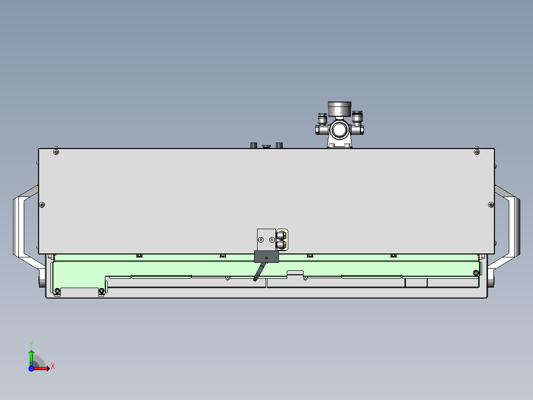 贴胶治具前视图