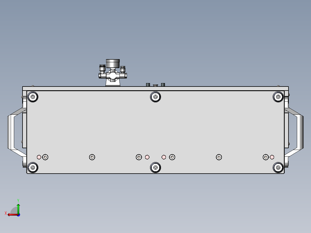 贴胶治具后视图