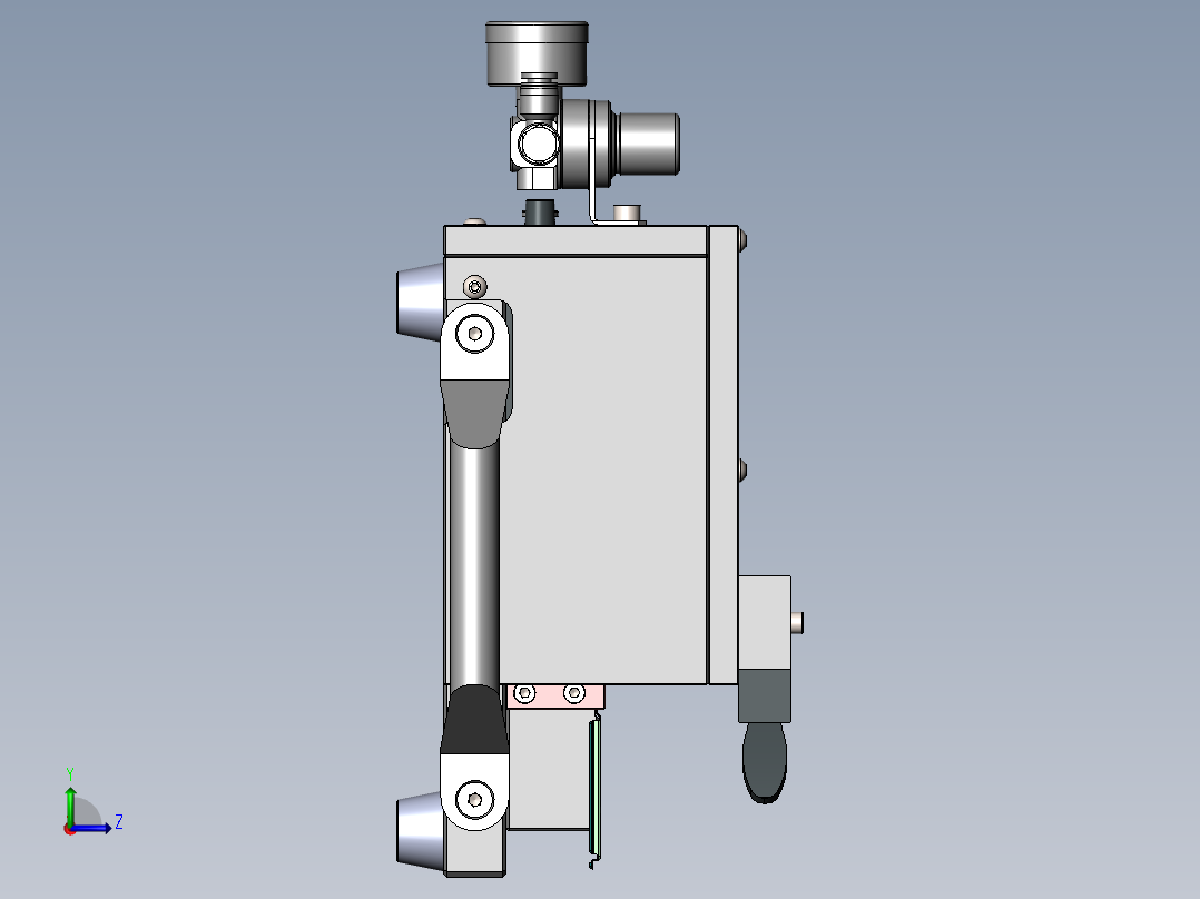 贴胶治具左视图