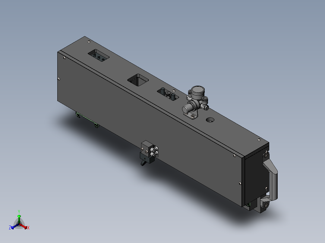 贴胶治具正等轴测图