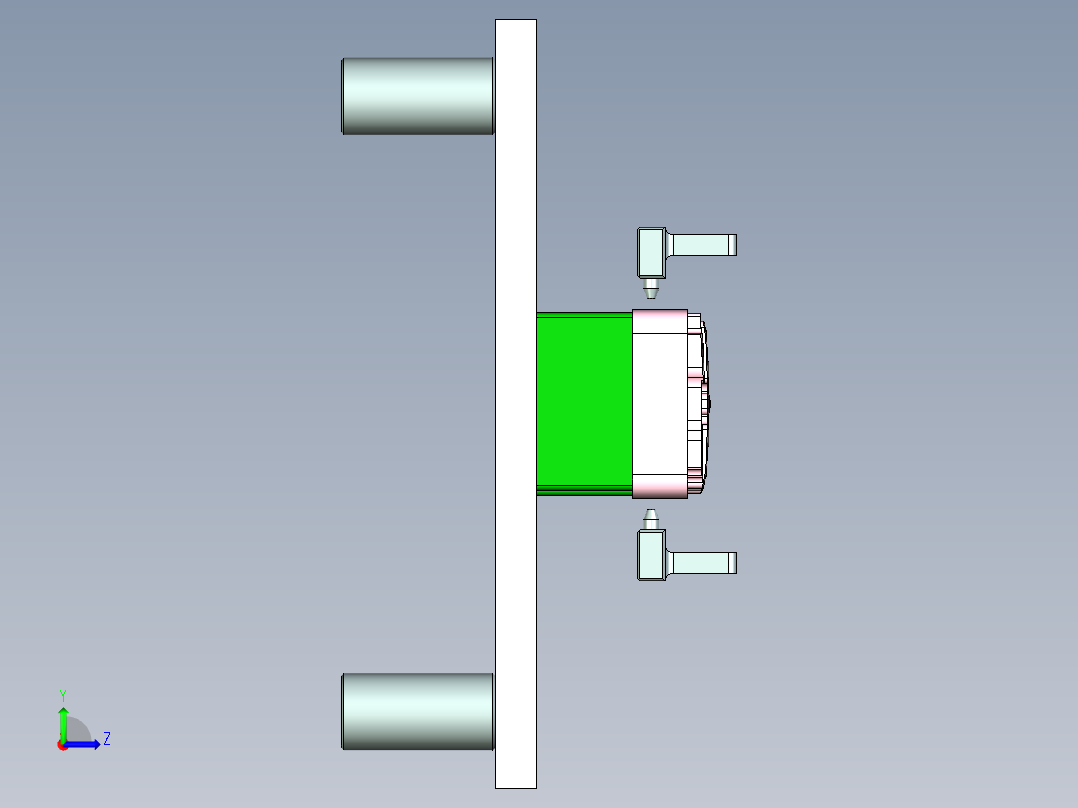 x1-CNC笔记本CNC工装夹具三维模型DAMOZHIJU-0129左视图