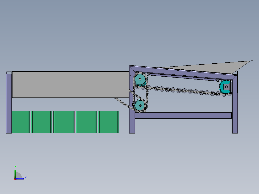 土豆筛选机sw16可编辑左视图