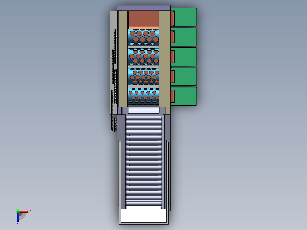 土豆筛选机sw16可编辑俯视图
