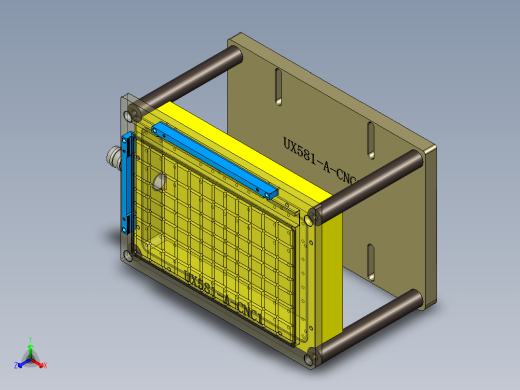 UX581-A-笔记本CNC工装夹具三维模型CNC1-190110