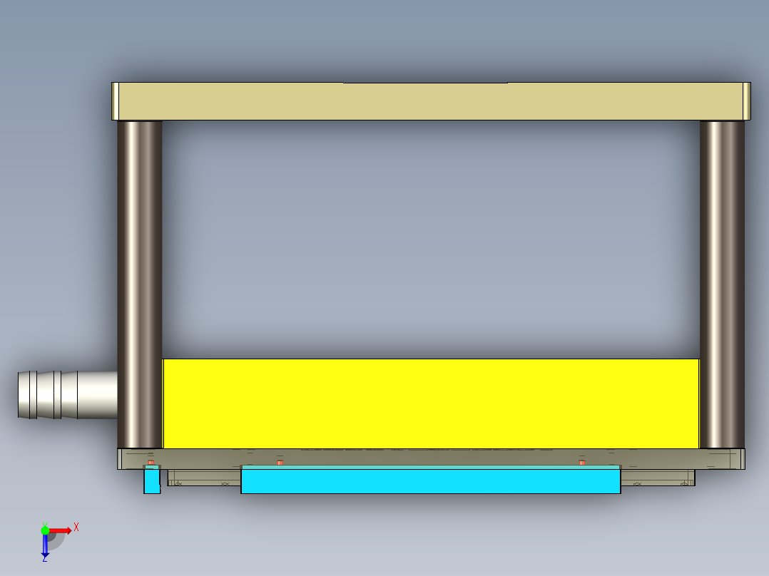 UX581-A-笔记本CNC工装夹具三维模型CNC1-190110俯视图