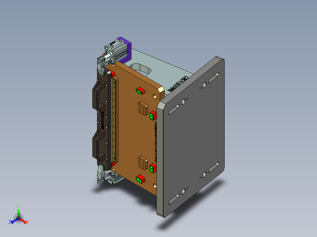 Nakia14 N7笔记本CNC工装夹具三维模型-A-CNC2-200713主视图