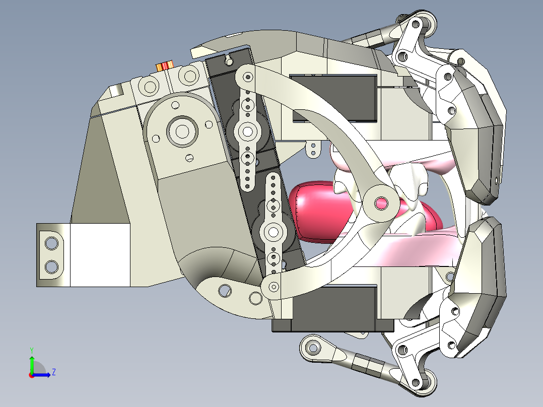 仿生兽嘴左视图