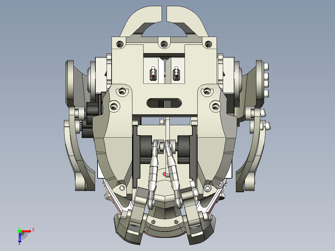 仿生兽嘴俯视图
