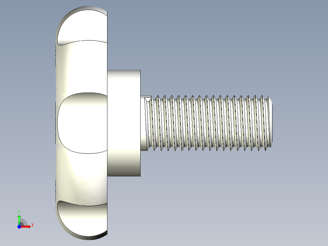 圆形旋钮前视图