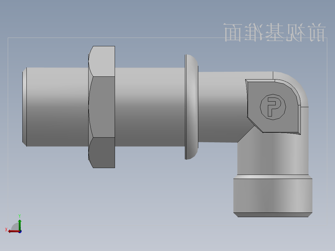 直角过板接头、6D9-18LN后视图