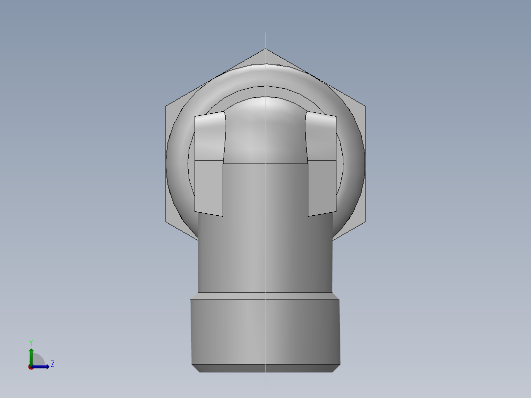 直角过板接头、6D9-18LN左视图