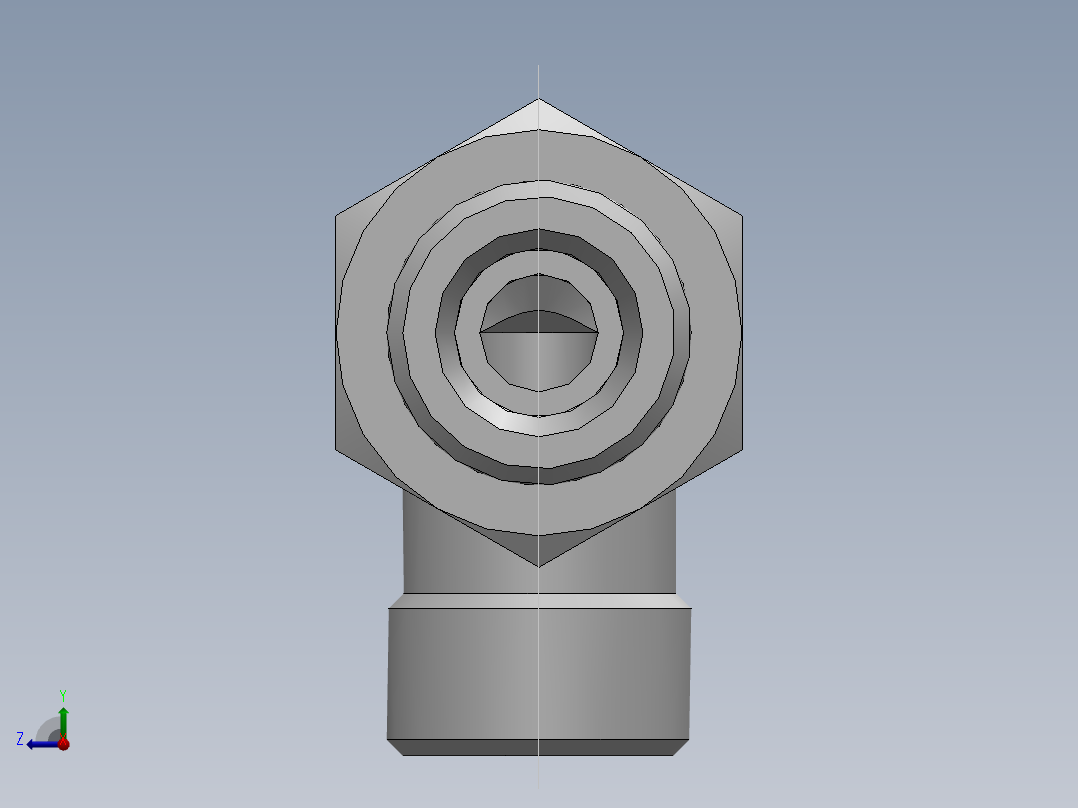 直角过板接头、6D9-18LN右视图