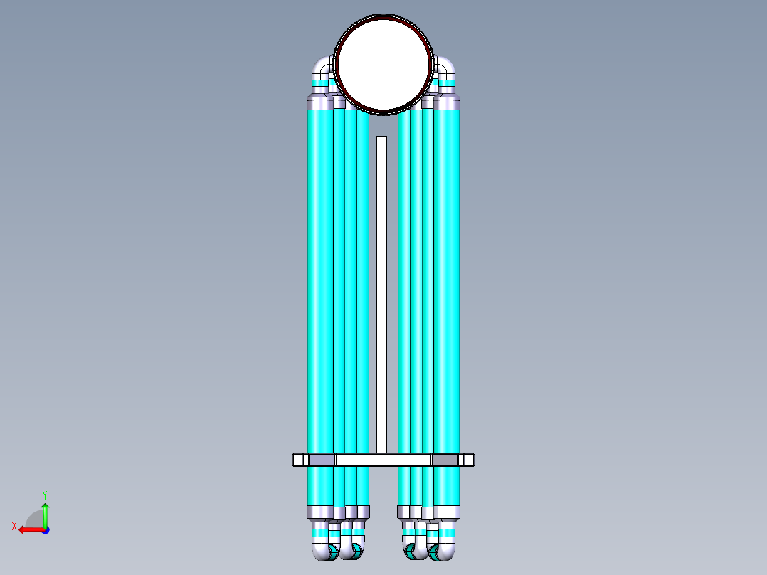 B2004085-营养液膜技术（NFT）水培系统后视图