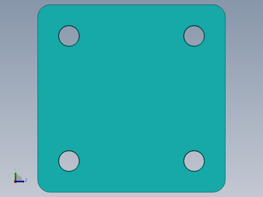 焊接式液压缸左视图