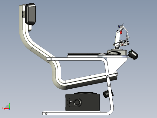 飞行操控模拟座椅三维建模图纸后视缩略图