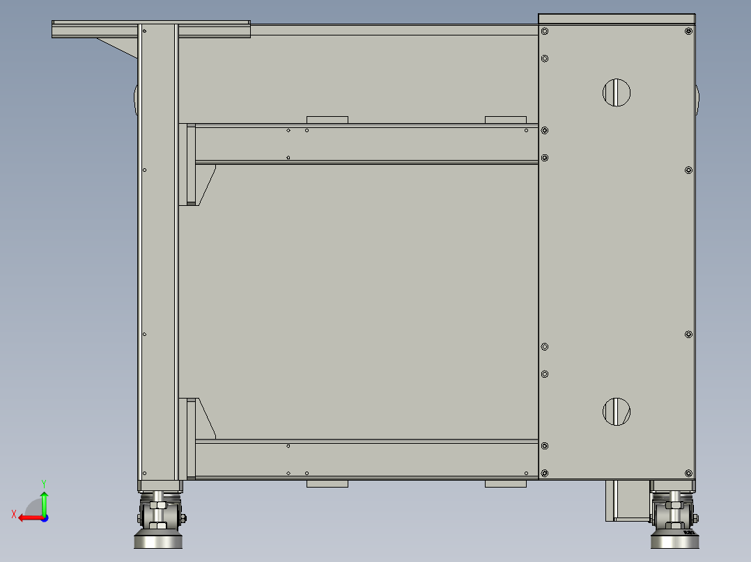 SAPMMZ01-09810-b升降框架装配后视图