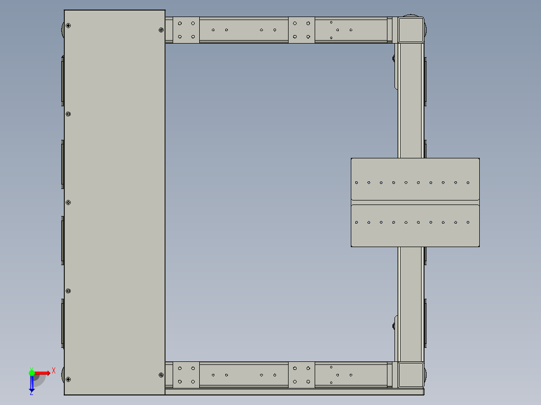 SAPMMZ01-09810-b升降框架装配俯视图