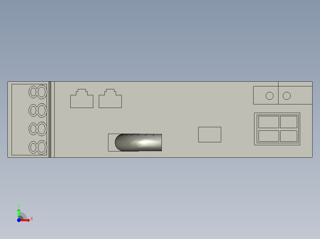 电控柜-101H000151伺服电机驱动器RYH201F5-VV2前视图