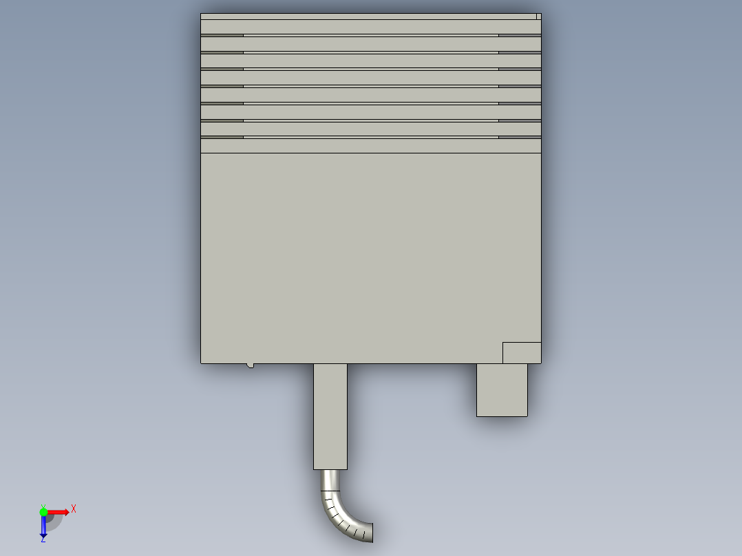 电控柜-101H000151伺服电机驱动器RYH201F5-VV2俯视图