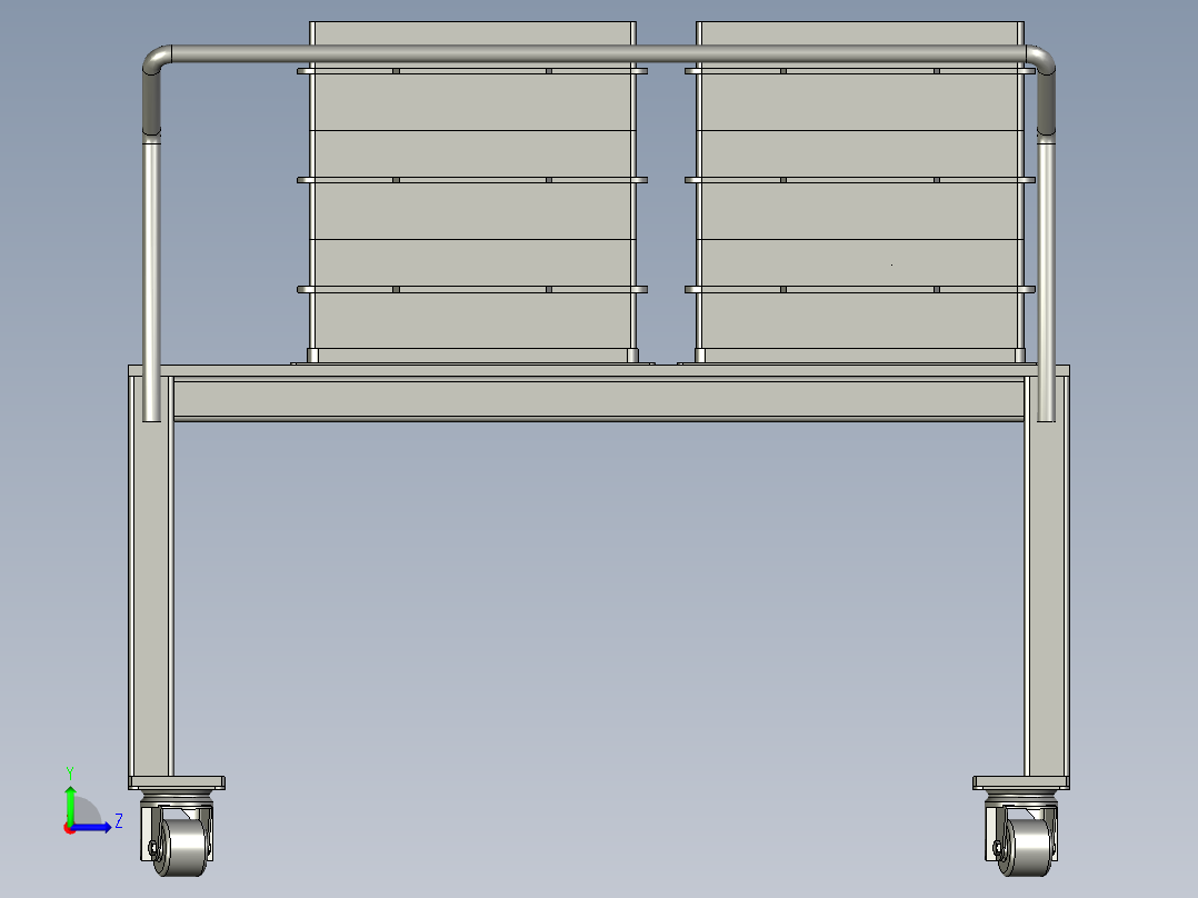 瓶子上料-料车左视图