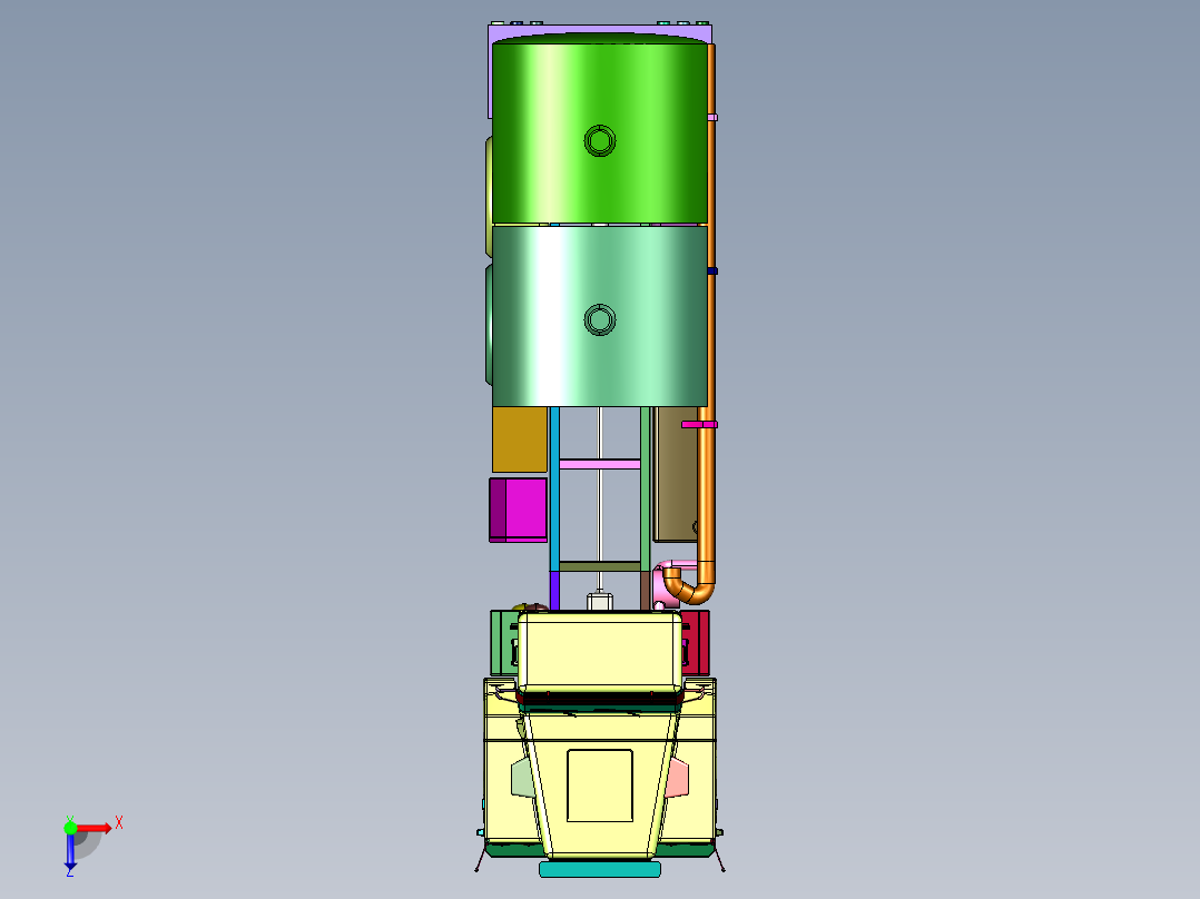 重型补给卡车俯视图