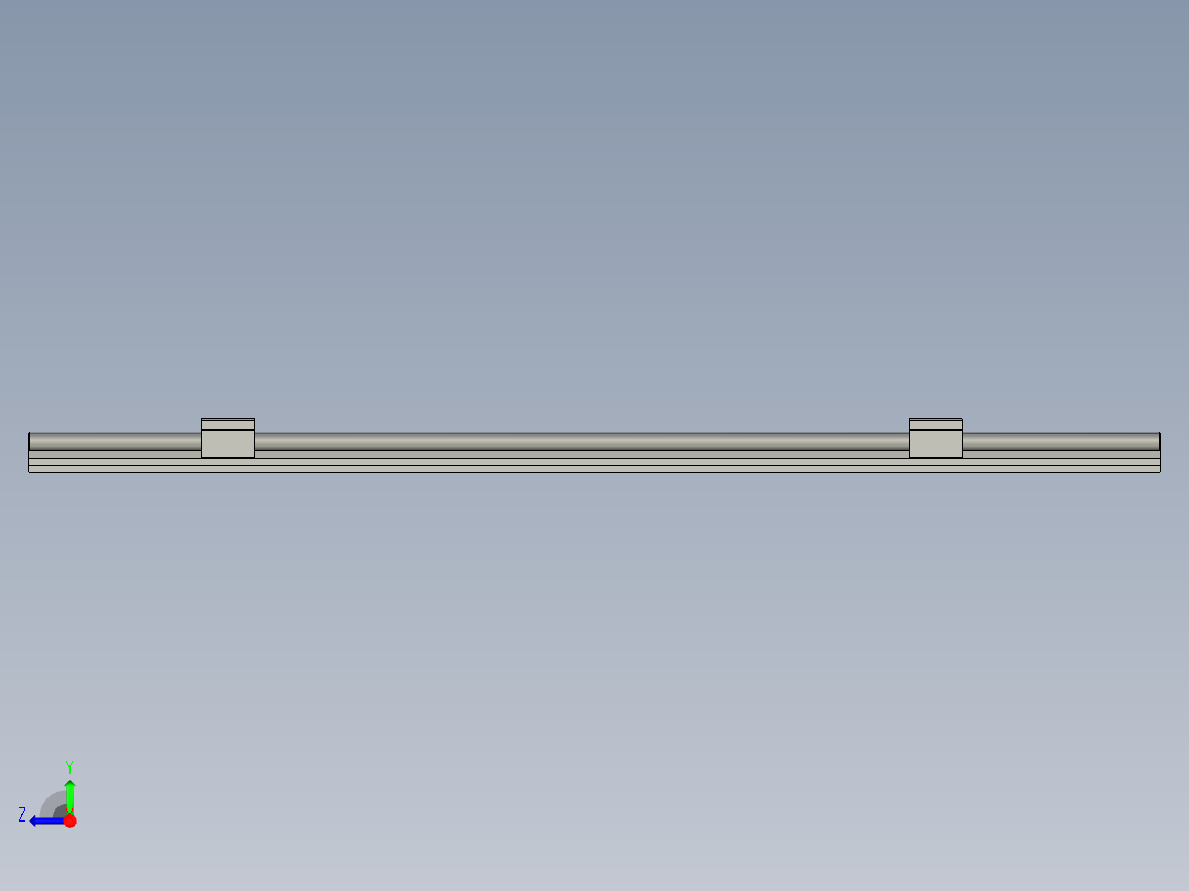 支撑导轨单元SBRS系列滑轨SBR16SA右视图