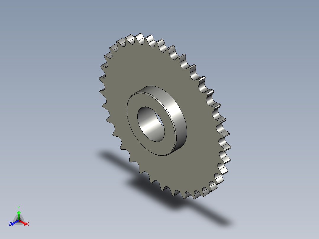 BJ618-01-02-03-03链轮从动主视图