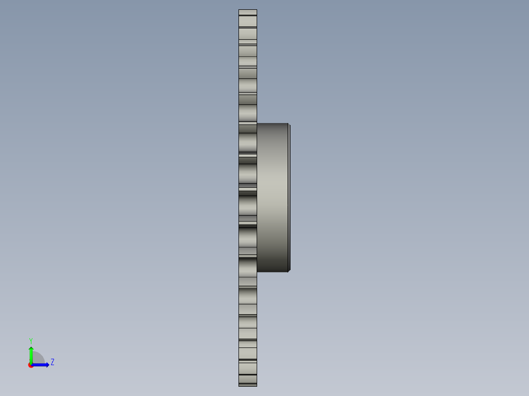 BJ618-01-02-03-03链轮从动左视图