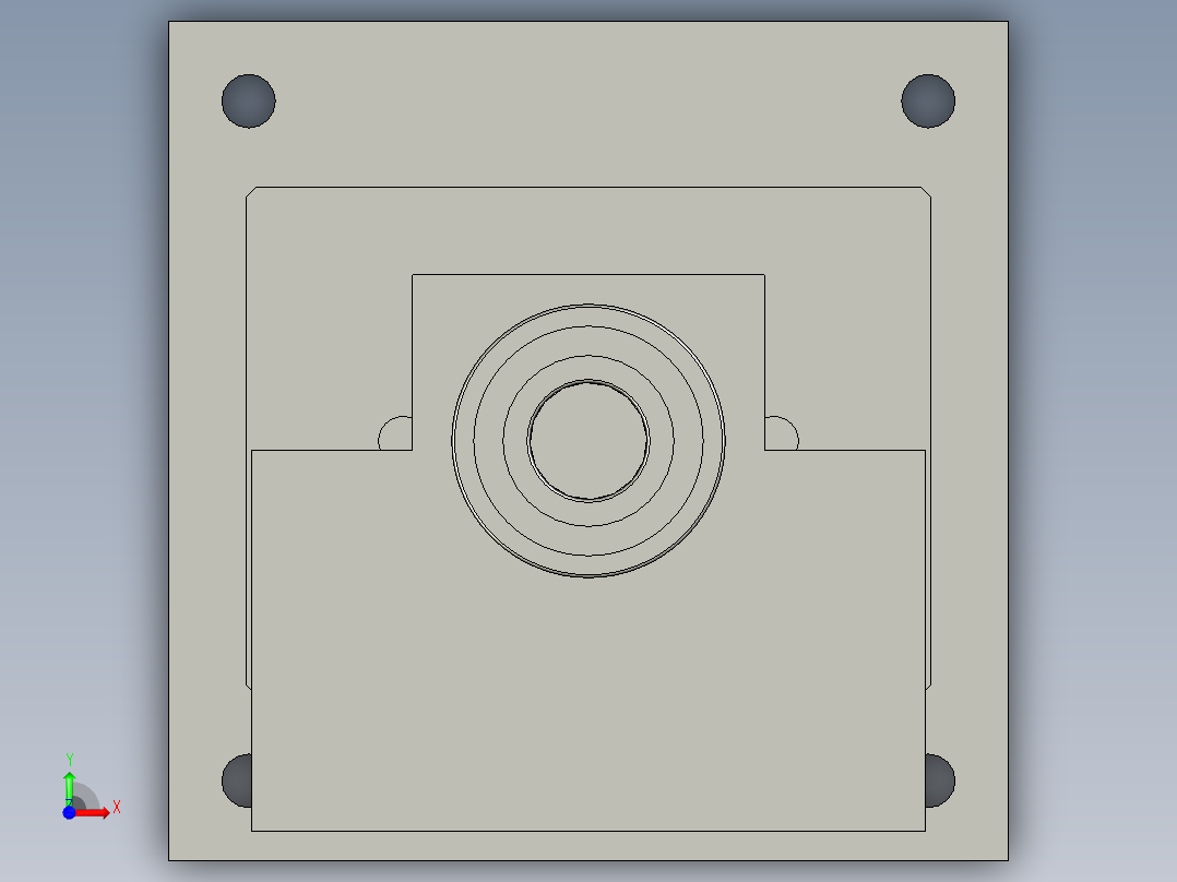 丝杠调整组件前视图
