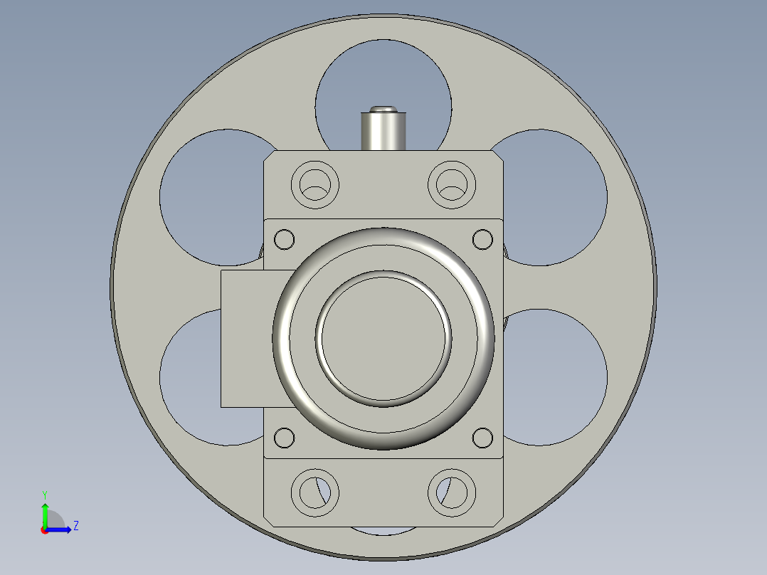 贴膜卷放膜结构左视图