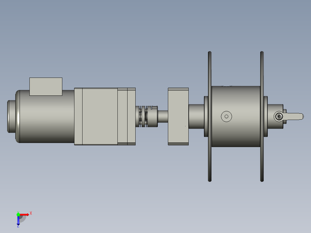 贴膜卷放膜结构俯视图