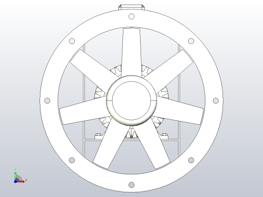 AXA系列[AXA315-7／10LH1-4SU]亿利达管道风机前视缩略图