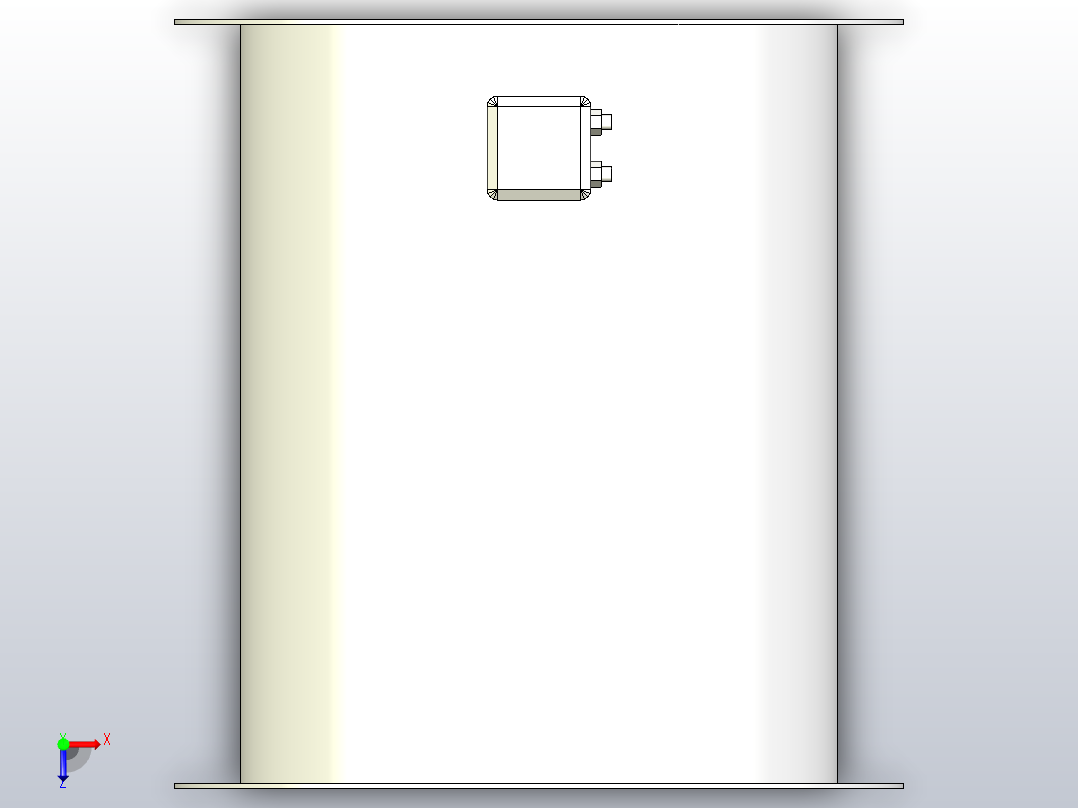 AXA系列[AXA315-7／10LH1-4SU]亿利达管道风机俯视图