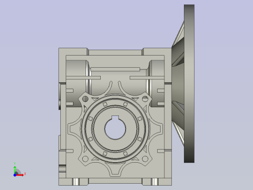 RV系列铝合金蜗轮蜗杆减速机RV40-63前视缩略图