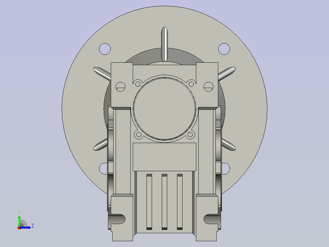 RV系列铝合金蜗轮蜗杆减速机RV40-63左视图