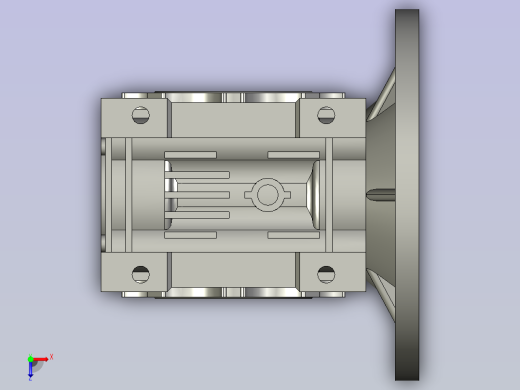 RV系列铝合金蜗轮蜗杆减速机RV40-63俯视缩略图